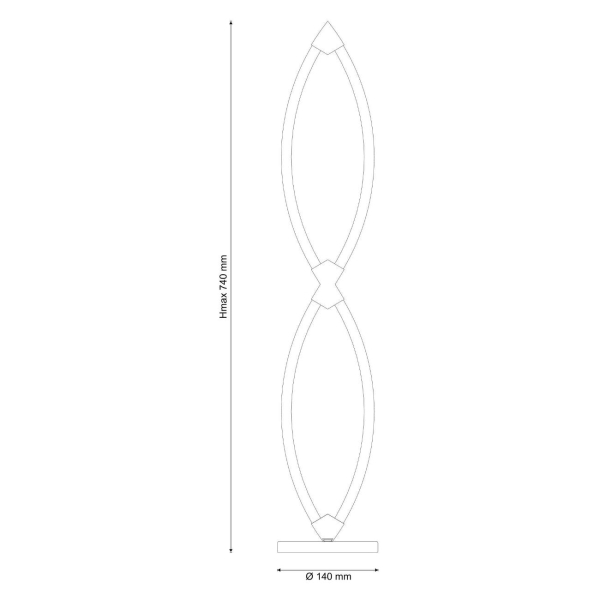 Изображение товара Настольная лампа Lucia Tucci MODENA F172.2 LED
