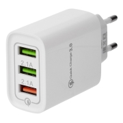 Изображение товара Сетевое зарядное устройство Rexant 3USB - 2.1А/2.1А/2.1А Quick Charge
