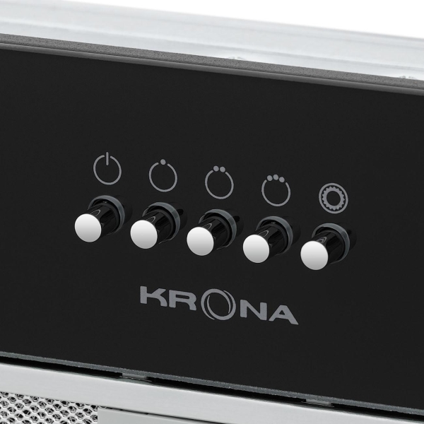 Изображение товара Вытяжка встраиваемая в шкаф Krona KATE 600 GLASS BLACK PB K
