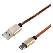 Изображение товара Кабель Rexant USB - Type-C 2A 1 метр эко-кожа