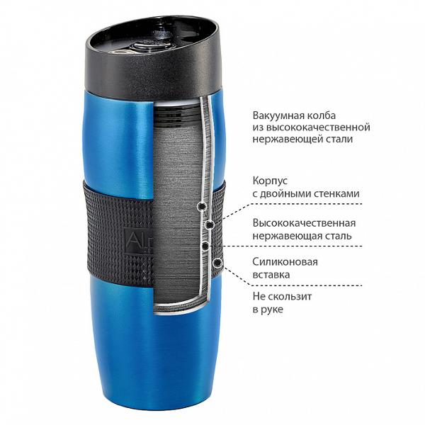 Изображение товара Термокружка Alpenkok AK-04010A синий 400 мл