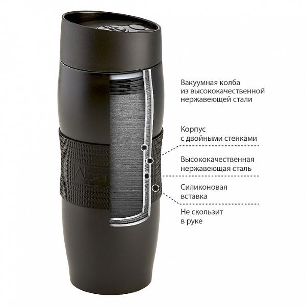 Изображение товара Термокружка Alpenkok AK-04053A черный 400 мл