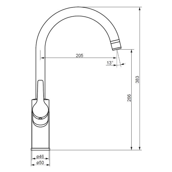 Изображение товара Смеситель Damixa 310721300