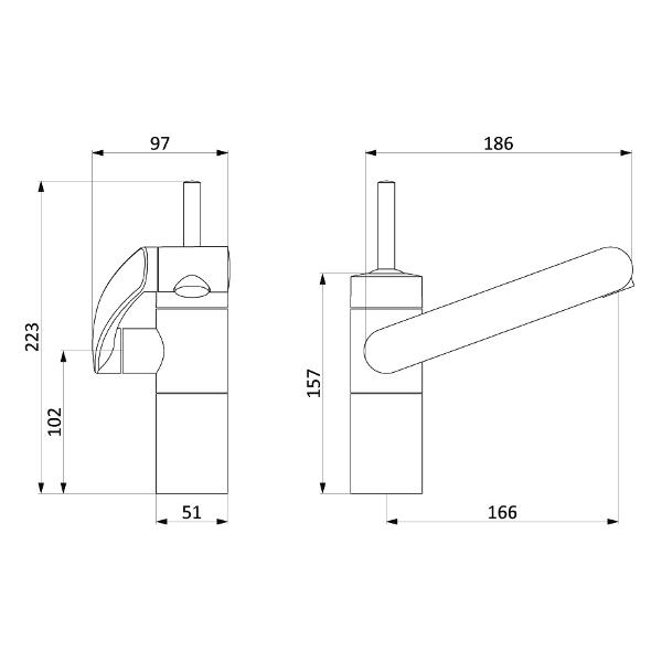 Изображение товара Смеситель Damixa Arc (290217364)