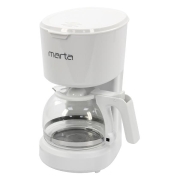 Изображение товара Кофеварка капельного типа Marta MT-2116 White