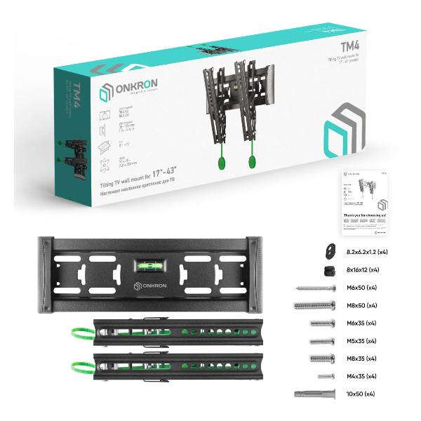 Изображение товара Кронштейн для ТВ наклонный ONKRON TM4