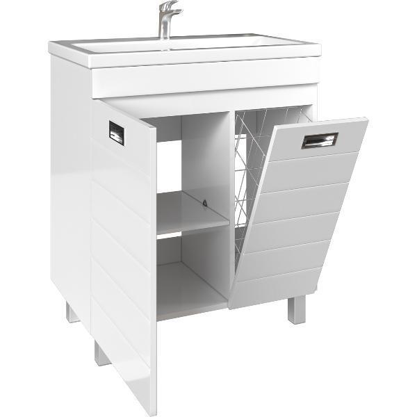 Изображение товара Тумба под умывальник Домино Cube без ящика и корзиной д/ белья