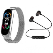 Изображение товара Фитнес-браслет BandRate Smart BRSM66BSWB-SET1 Silver