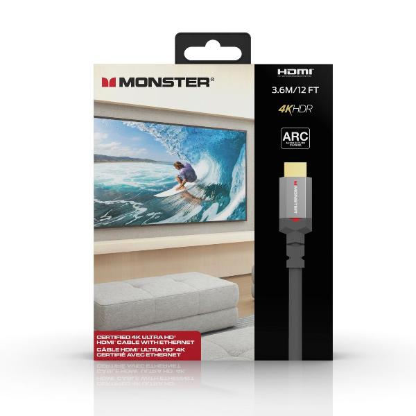 Изображение товара Кабель цифровой аудио-видео (Hi-Fi) Monster HDMI 2.0 3.6м (VME20045)