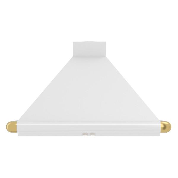 Изображение товара Вытяжка Elikor Сатурн 60П-180-В1Л белая золотая