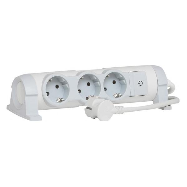 Изображение товара Удлинитель Legrand Комфорт 3x2К+З 3м бело-серый (694622)