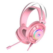 Изображение товара Игровые наушники проводные Dareu EH469 Pink
