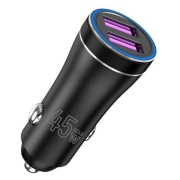 Изображение товара Автомобильное зарядное устройство TFN 2xUSB QC 45W Black б/к (TFN-CCRPD14)
