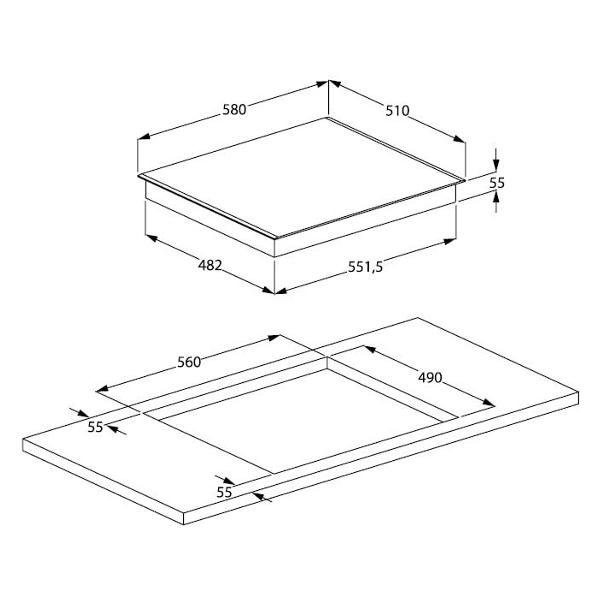 Изображение товара Встраиваемая электрическая панель Beko HIC 64402 T