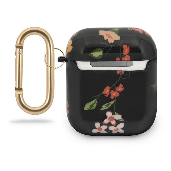 Изображение товара Чехол Guess с кольцом Flower N.4 черный (GUACA2TPUBKFL04)