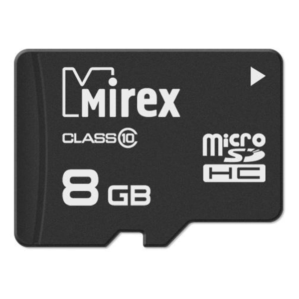 Флеш карта microsd 8gb mirex microsdhc class 10