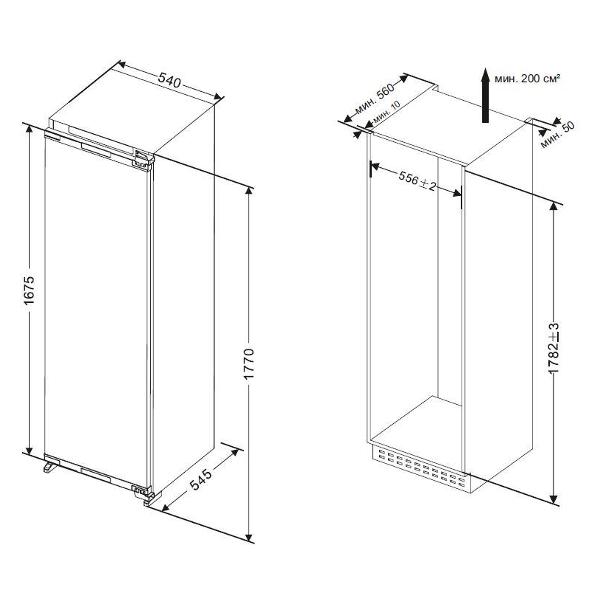 Haier hrf236nfru схема встраивания