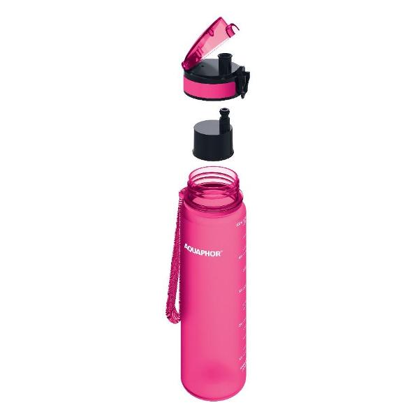 Изображение товара Бутылка для воды Аквафор Сити 500мл рубиновая (511431)