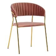 Изображение товара Стул Bradex Turin пудровый с золотыми ножками