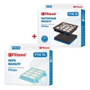 Изображение товара Фильтр для пылесоса Filtero FTH 74 + FTM 19 PHI