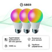 Изображение товара Комплект умных ламп Sber E27 3шт (SBDV-00134)
