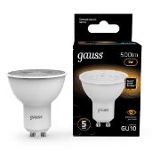 Изображение товара Лампа Gauss MR16 5W 500lm 3000K GU10 LED  (10 шт.)