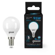 Изображение товара Лампа Gauss Шар 9.5W 950lm 6500K E14 LED