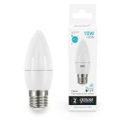 Изображение товара Лампа Gauss Elementary Свеча 10W 750lm 4100K E27 LED  (10 шт.)