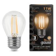 Изображение товара Лампа Gauss Filament Шар 11W 810lm 2700К Е27 LED  (10 шт.)