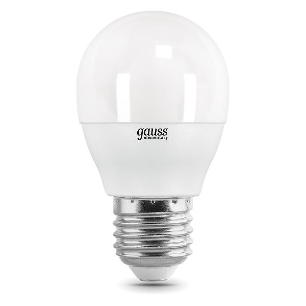 Изображение товара Лампа Gauss Elementary Шар 10W 710lm 3000K Е27 LED  (10 шт.)