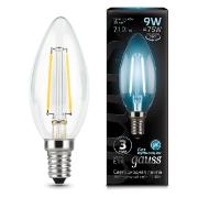 Изображение товара Лампа Gauss Filament Свеча 9W 710lm 4100К Е14 LED  (10 шт.)