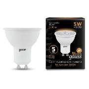 Изображение товара Лампа Gauss MR16 5W 500lm 3000K GU10 LED