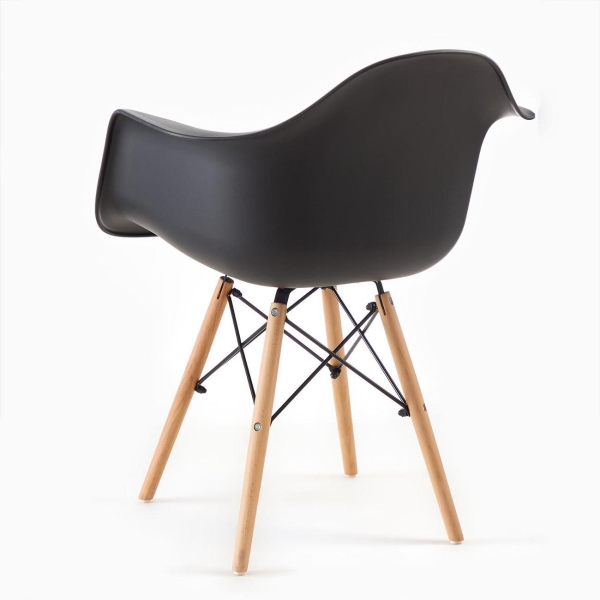 Изображение товара Стул обеденный Клик Мебель Eames глубокий черный