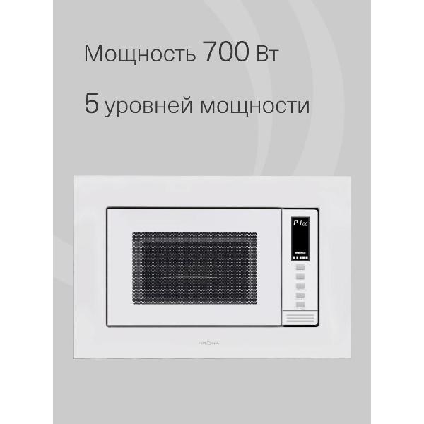 Изображение товара Встраиваемая микроволновая печь Krona LAUNE 60 WH DOTS K