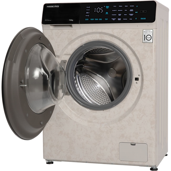 Изображение товара Стиральная машина узкая Hiberg i-DDQ9 - 712 Ym Marble