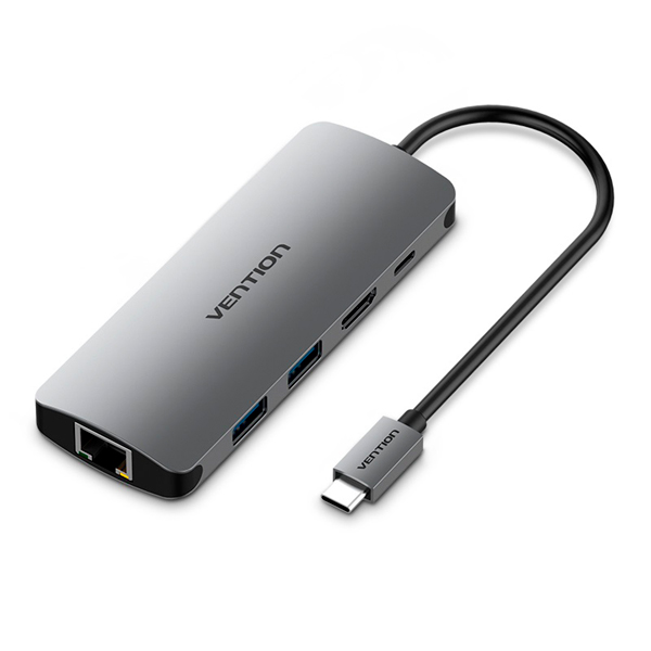 фото Разветвитель для компьютера vention usb type c 5 в 1 (cmaha)