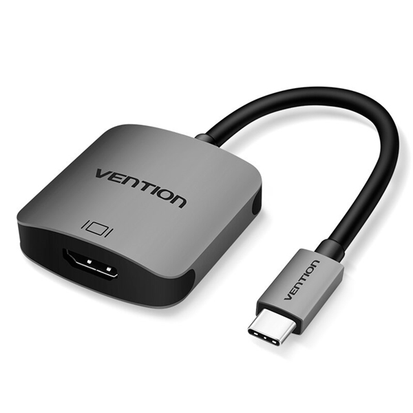 фото Кабель для компьютера vention usb type c m/hdmi f, black (cglha)