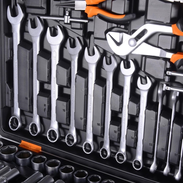 Изображение товара Набор ручного инструмента Вихрь 1/2", 1/4" CrV 151 пред.(73/6/7/9)