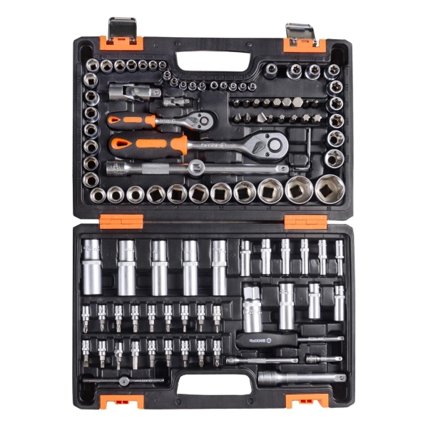 Изображение товара Набор ручного инструмента Вихрь 1/2", 1/4" CrV 108 пред.(73/6/7/8)