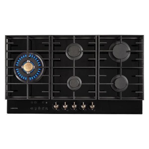 Изображение товара Встраиваемая газовая панель независимая Hiberg VM 9155 B