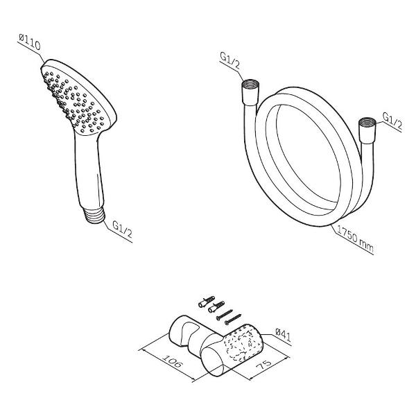 Изображение товара Душевая система Am.Pm F0119000
