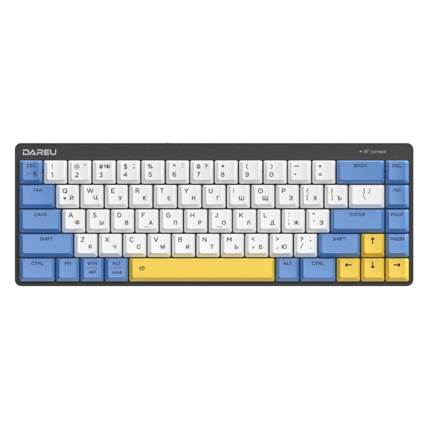 Игровая клавиатура Dareu EK868 White-Blue-Yellow Red sw (русская раскладка)
