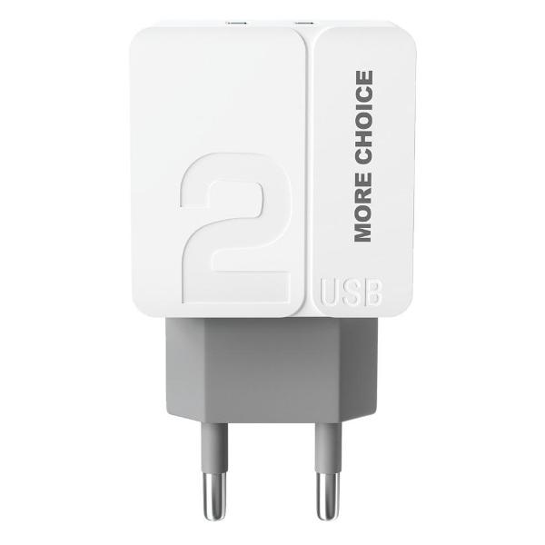 Изображение товара Сетевое ЗУ More Choice NC46i White серый