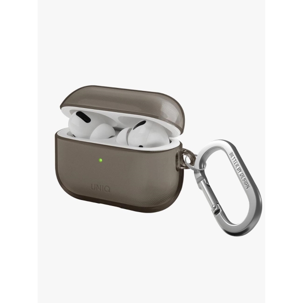 Изображение товара Чехол Uniq для Airpods Pro 2 Glase TPU with carabin Grey