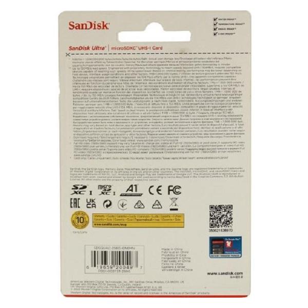 Карта памяти microsdxc 128 гб sandisk ultra sdsqua4 128g gn6mn