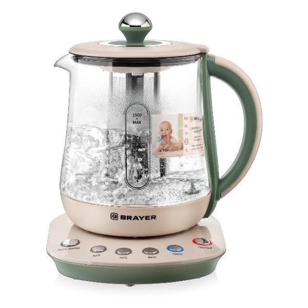 Изображение товара Электрочайник Brayer BR1015 бежевый