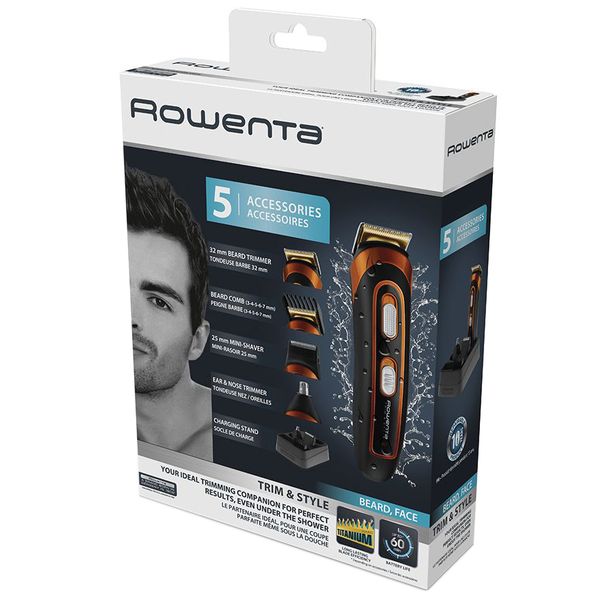 Машинка для стрижки волос rowenta tn-9100 multi trim style 5 in