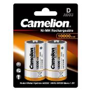 Изображение товара Аккумулятор Camelion D 10000 mAh 2 шт. (NH-D10000BP2)
