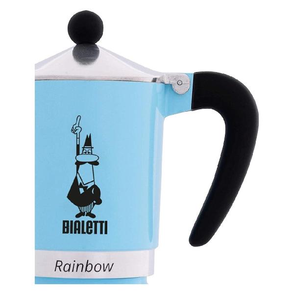 Изображение товара Кофеварка гейзерная Bialetti Rainbow 5043 голубая