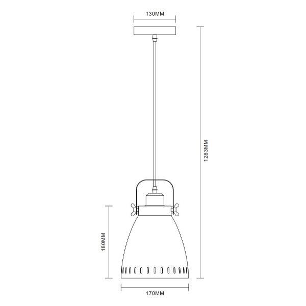 Изображение товара Светильник подвесной Camelion PL-428S-1 C73 серый
